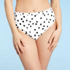 Kona Sol Women's Scrunchie Medium Coverage High Waist Bikini Bottom - Kona