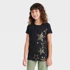 Girls' 'stars' Short Sleeve Graphic T-shirt - Cat & Jack Black