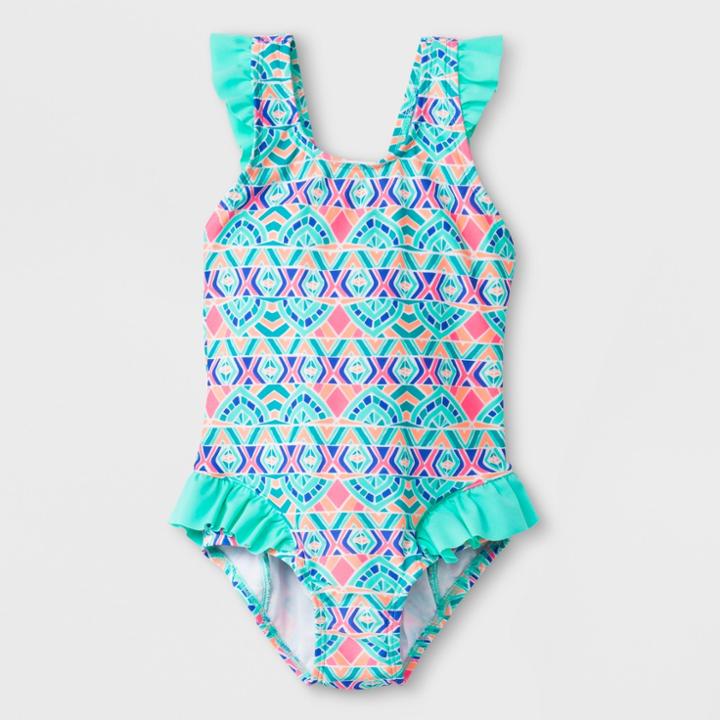 Malibu Dream Girl Girls' Bohemian Twin One Piece Swim Suit - 4,
