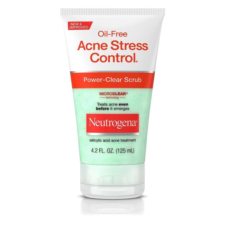 Neutrogena Oil-free Acne Stress Control Power-clear Scrub - 4.2 Fl Oz, Adult Unisex