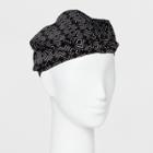 Women's Printed Twist Front Beanie - A New Day Black/white