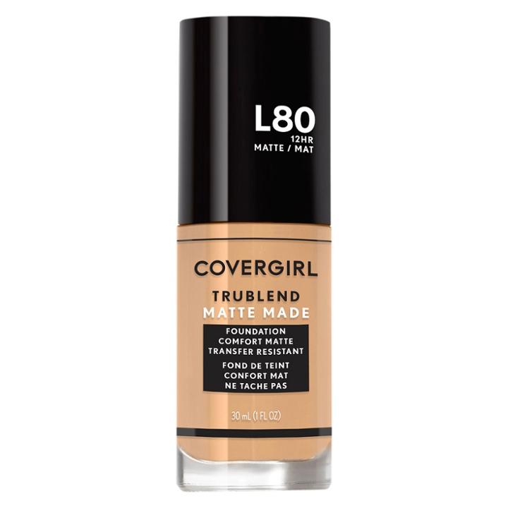 Covergirl Trublend Matte Made Foundation L80 True Ivory -1.01 Fl Oz