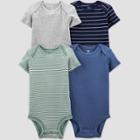 Baby Boys' 4pk Solid Bodysuit - Just One You Made By Carter's Blue