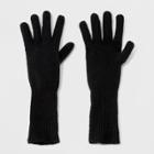 Women's Cashmere Tech Touch Gloves - A New Day Black