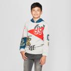 Boys' Glitch Graphic Long Sleeve Sweatshirt - Art Class Gray