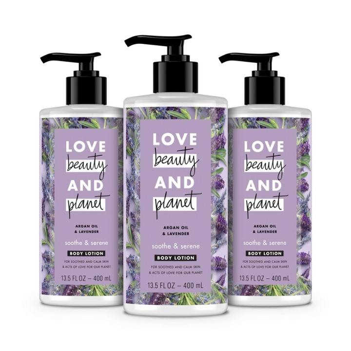 Love Beauty And Planet Argan Oil And Lavender Lotion - 3ct/13.5 Fl Oz Each