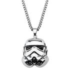 Men's Star Wars Stormtrooper 3d Stainless Steel Pendant With Chain (22), Size: