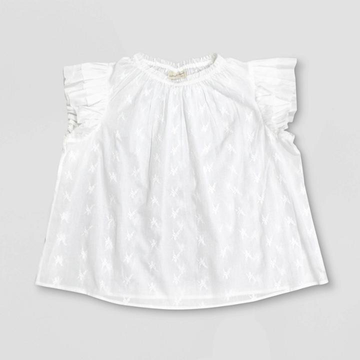 Women's Plus Size Elbow Sleeve Top - Universal Thread White