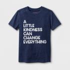 Boys' Kindness Graphic Short Sleeve T-shirt - Cat & Jack Navy