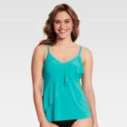 Dreamsuit By Miracle Brands Women's Slimming Control Tankini - Turquoise