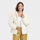 Women's Travel Puffer Jacket - A New Day White