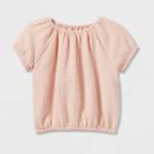 Grayson Collective Toddler Girls' Gauze Short Sleeve T-shirt - Pink
