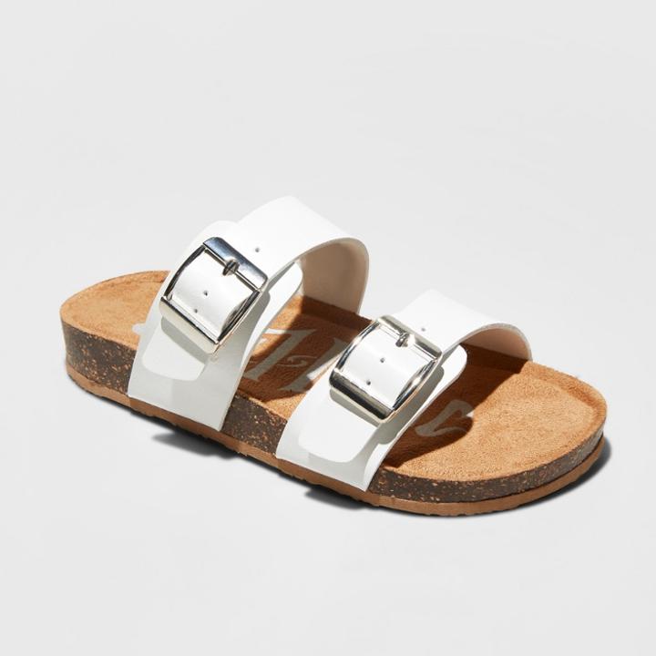 Girls' Mad Love Scarlett Footbed Sandals - White