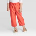 Oshkosh B'gosh Toddler Girls' Tie Front Fashion Pants - Orange 12m, Toddler Girl's, Pink