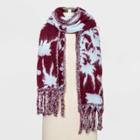 Women's Brushed Blanket Scarf - A New Day Glowing Blue