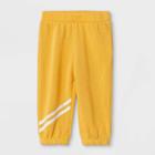 Grayson Mini Baby Girls' 'choose Happy' Pull-on Pants - Yellow Newborn