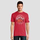 Petitehanes Men's Short Sleeve National Parks Camping - It's In Tents Graphic T-shirt - Red
