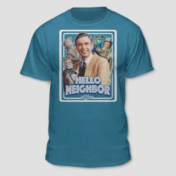 Odm Men's Mister Rogers Neighborhood Short Sleeve T-shirt - Turquoise Heather