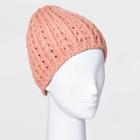 Women's Hand Knit Lined Beanie - Universal Thread Pink