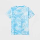 Petiteboys' Short Sleeve Tie-dye T-shirt - Cat & Jack Blue/white