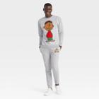 Men's Peanuts Franklin Family Holiday Graphic Sweatshirt - Light Gray Wash