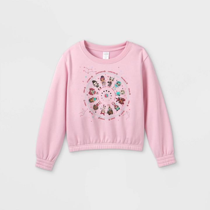 Girls' L.o.l. Surprise! Constellations Sweatshirt - Pink