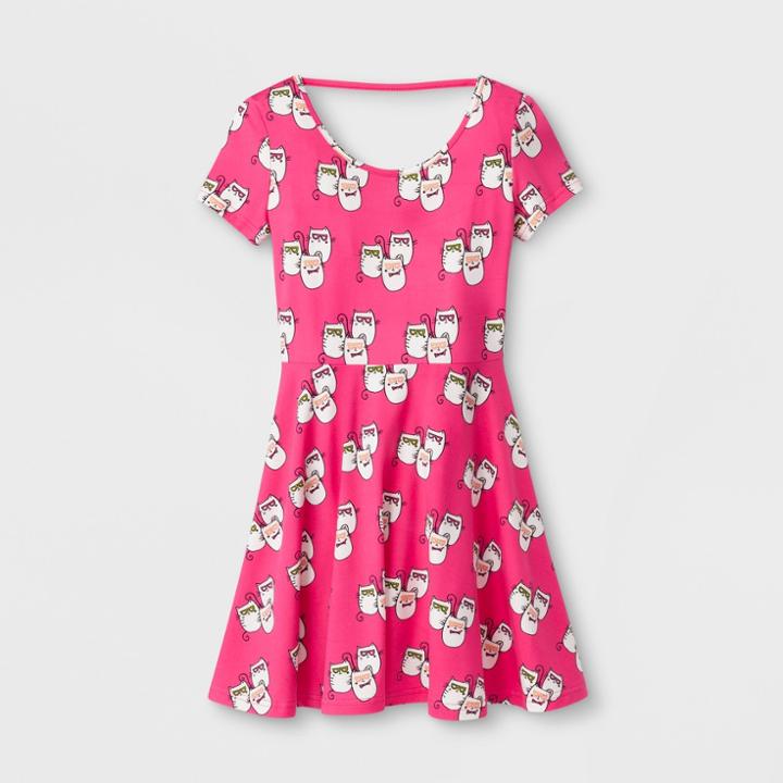 Say What? Say What Girls' Fit And Flare Dress - Pink