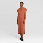 Women's Short Sleeve Dress - Prologue Brown
