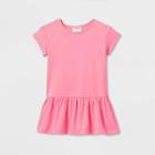 Toddler Solid Short Sleeve Pullover Dress - Cat & Jack Pink