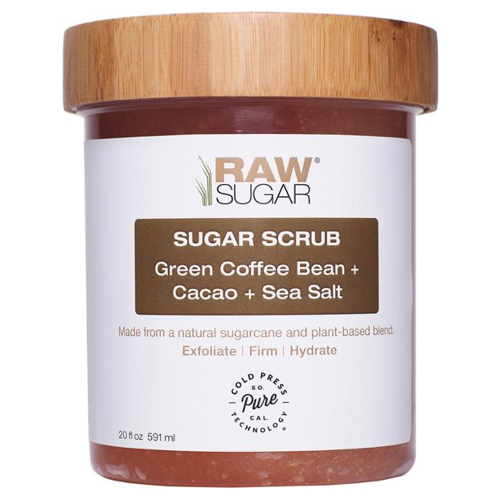 Raw Sugar Green Coffee Bean + Cacao + Sea Salt Sugar Scrub
