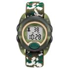 Kid's Timex Digital Watch With Camouflage Strap - Green T71912xy, Kids Unisex