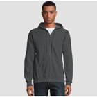 Hanes Men's Ecosmart Fleece Full Zip Hooded Sweatshirt - Dark Gray S, Men's,