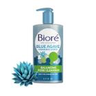 Biore Blue Agave + Baking Soda Balancing Pore Combination Skin Cleanser, Gently Exfoliates Skin