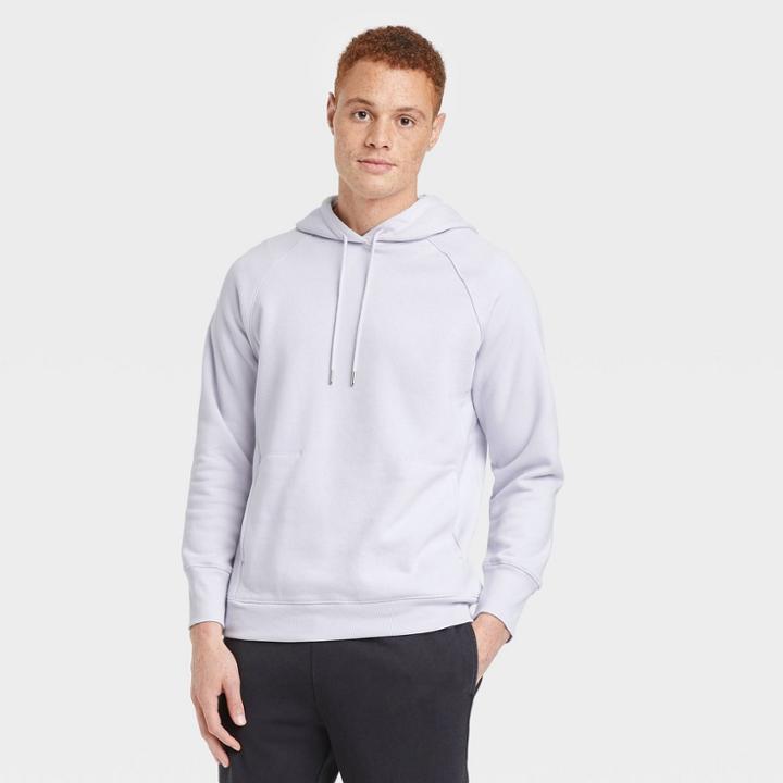 Men's Cotton Fleece Pullover Sweatshirt - All In Motion Lavender