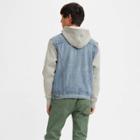 Levi's Men's Hybrid Hoodie V Trucker Jacket - Blue