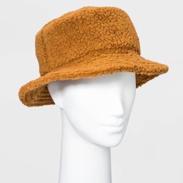 Concept One Women's Sherpa Bucket Hat - Camel