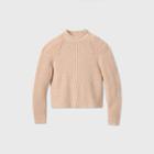 Women's Crewneck Shaker Pullover Sweater - Prologue Blush Pink