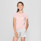 Umbro Girls' Short Sleeve Performance T-shirt - Light Pink Heather
