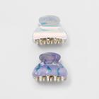 Laminated , Iridescent, Abalone Claw Clip 2ct - Wild Fable Purple,