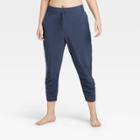Women's Stretch Woven Ruched Leg Pants 24 - All In Motion Navy Xs, Women's, Blue