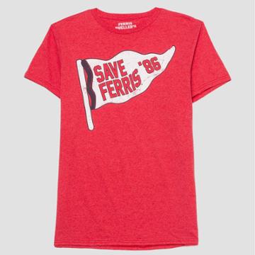 Karl Ferris Collection Men's Ferris Bueller's Day Off Short Sleeve Graphic T-shirt Red