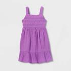 Toddler Girls' Embroidered Tank Dress - Cat & Jack Purple