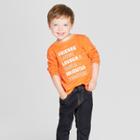 Toddler Boys' Friends Long Sleeve T-shirt - Cat & Jack Orange