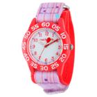 Disney Girls' Red Balloon Red Plastic Time Teacher Watch - Pink