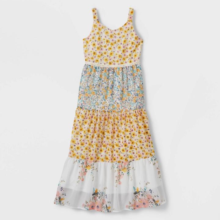 Zenzi Girls' Tiered Floral