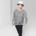Target Men's Regular Fit Long Sleeve Boxy T-shirt - Original Use Black