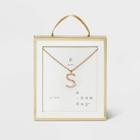 Initial S Necklace - A New Day Gold