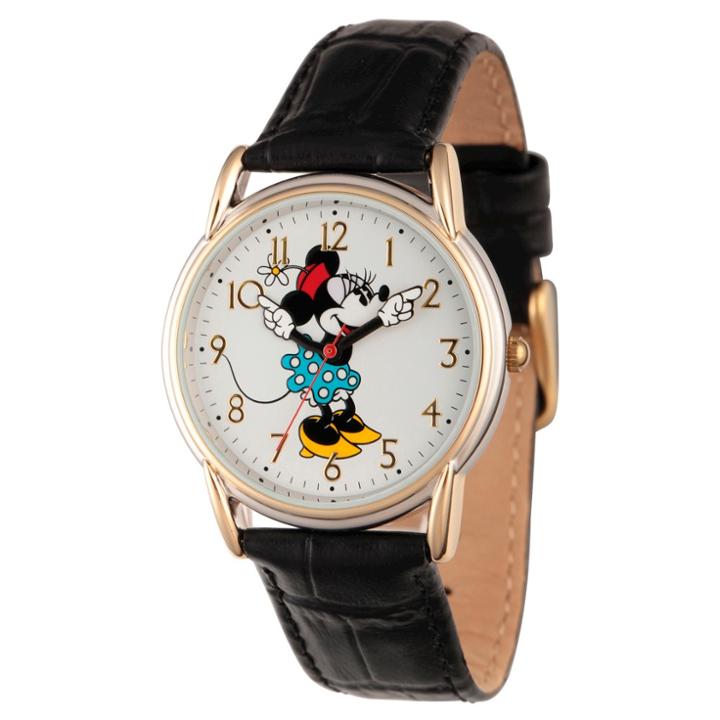Women's Disney Minnie Mouse Two Tone Cardiff Alloy Watch - Black,