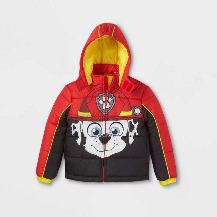 Boys' Paw Patrol Puffer Jacket - Red