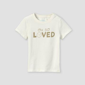 Toddler 'oh So Loved' Graphic Short Sleeve T-shirt - Cat & Jack Cream